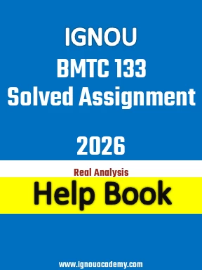 IGNOU BMTC 133 Solved Assignment 2026
